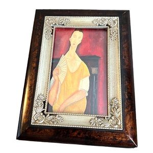 Cottage Garden Photo Jewelry Music Box Plays Tune by Sankyo (japan)